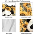 thumbnail image 4 of luoweisi Men's Beach Shorts Quick Dry Swim Trunks with Mesh Lining Panda Sunflower XL, 4 of 5