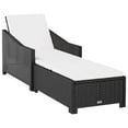 thumbnail image 5 of vidaXL Patio Lounge Chair Outdoor Sunbed Sunlounger with Cushion Poly Rattan, 5 of 17