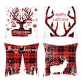 thumbnail image 1 of Decoración Navideña Para El Hogar Funda De Almohada Estilo Asta Funda De Almohada Suave Asta De Navidad Funda De Almohada Con Hilo De Coser Limpio Cremallera Oculta Para El Hogar Hotel Oficina Moyic HA017709-00, 1 of 7