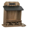 thumbnail image 3 of Comedero de madera para ardillas, caja de alimentación para exteriores, resistente a la intemperie, fácil de llenar con tapa elevable para cerca de, 3 of 9