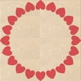 thumbnail image 1 of Ahgly Company Machine Washable Indoor Square Transitional Construction Cone Orange Area Rugs, 6' Square, 1 of 7