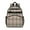 Green Red Brown, variant on Blue Checkerboard Checkered Pattern Backpack for School,Cute School Bag,Schoolbag with Adjustable Shoulder Straps & Padded Back,15.25"x11.5"x5.25"