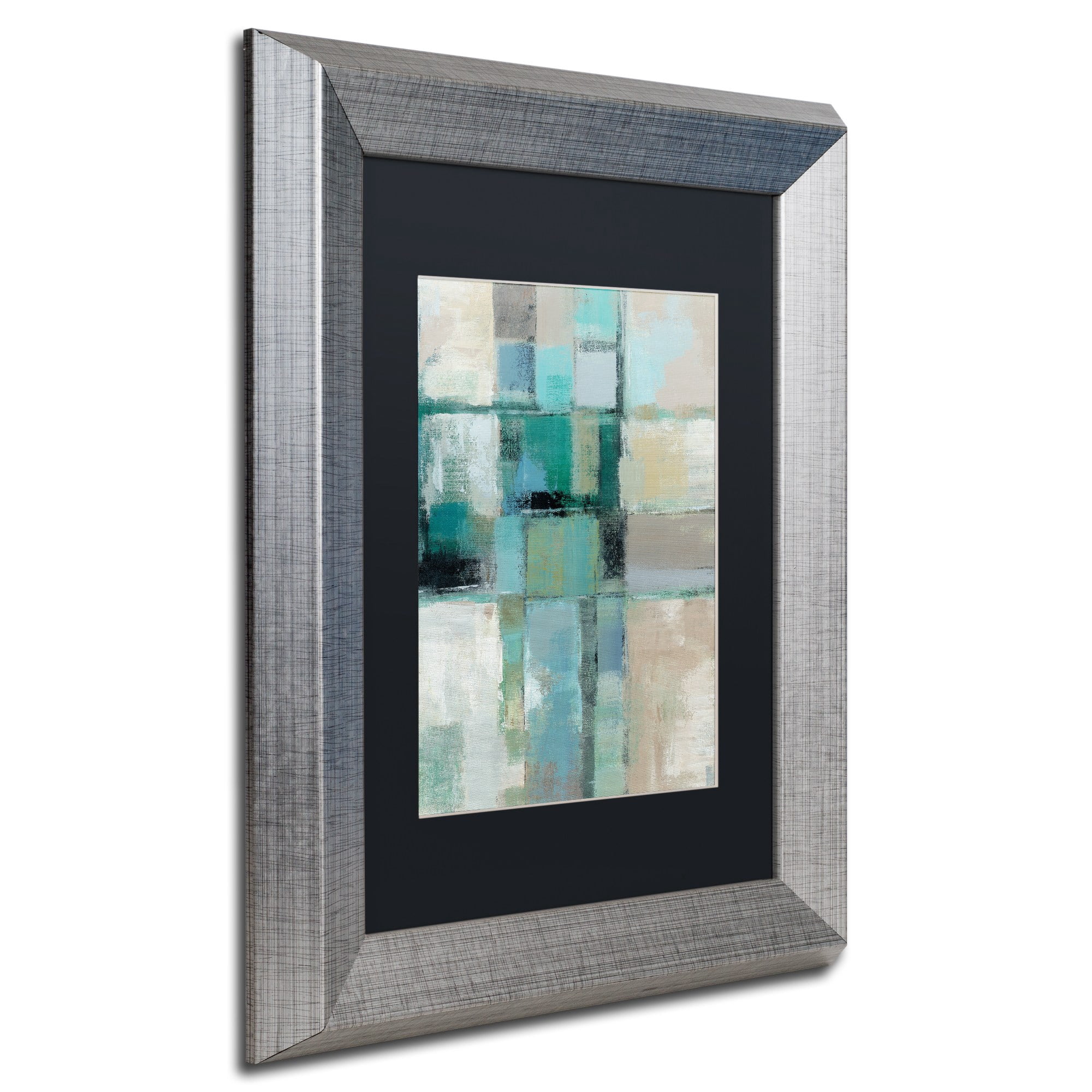 Trademark Fine Art "Island Hues Crop II" Canvas Art by Silvia Vassileva Black Matte, Silver Frame
