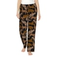 thumbnail image 1 of Fotbe Leopard Print Pantalones de Pijama para Mujer, Pantalones de Dormir, Pantalones Pj con Cordón y Bolsillos-Small, 1 of 6