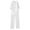 White, variant on mihongmao Sweatsuits Women 2 Piece Outfit Summer Sets Women Summer Loose Comfortable Casual Solid Color Fashionable Long Sleeved Top pants Long Sleeved Round Neck Top/shirt Set Black XL