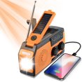 thumbnail image 1 of Solar Radio Dynamo Waterproof Rechargeable Emergency Radio 5000mAh, Flashlight, Reading Light, SOS Alarm, AM FM WB Crank Radio, Ideal for Camping and, 1 of 5