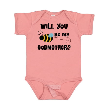 

Inktastic Will You Be My Godmother Proposal Gift Baby Boy or Baby Girl Bodysuit