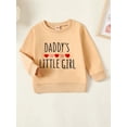 thumbnail image 3 of Toddler Girl Sweatshirts Long Sleeve Round Neck Letter Embroidery Pullovers Spring Tops, 3 of 9