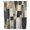 Khaki Brown Tan, variant on Black Brown Boho Sheer Curtains 108 Inches Extra Long, Abstract Modern Geometric Art Light Filering Curtains, Privacy Drapes Simi Floor to Veiling Curtain for Living Room Bedroom Window Treatment