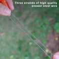thumbnail image 3 of LJNYFDC Mini Wire Saw Stainless Steel Cable Saw Hand Pocket Rope Saw with Handle Ergonomic Grip Portable Emergency Survival PVC Cutting Tool, 3 of 7