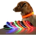 thumbnail image 3 of Glow in The Dark Dog Collar，Waterproof Dog Collar，Reflective Dog Collar，Dog Glow Collar，Glow Dog Collar，Dog Walking Light,Rechargeable Light Up Dog Collar, 3 of 7