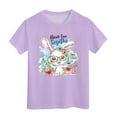 thumbnail image 4 of Tkrady Toddler Girls Summer New Easter Casual Cute Print Short Sleeve Crewneck T Shirt Tops, Sizes 1-14 Years, 4 of 5