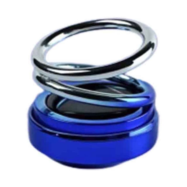 fheaev Solar Rotating Car Perfume Electroplating Fade Color Suspension Car Perfume Accessories
