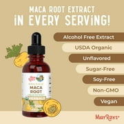 MaryRuth Organics Maca Root Liquid Drops USDA Organic Vegan Gluten Free Alcohol Free, Adults 18+, 1 fl oz
