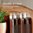 thumbnail image 2 of Prestee 300 Clear Plastic Spoons Bulk - Plastic Silverware Spoons - Heavy Duty Spoon Cutlery - Disposable Flatware Pack - Disposable Spoon Silverware Utensil Set, 2 of 6