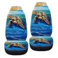 thumbnail image 6 of ZIATUBLE Ocean Turtle Auto Front Seats Protector Oil Painting 2 Pcs Washable Vehicle Bucket Seat Covers for Trucks Vans SUV Interior Vehicle Seat Protectors for Women Car Decor Accessories, 6 of 7