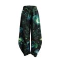 thumbnail image 4 of Cargo Pants Women Wide Leg Barrel Baggy Trousers, Elastic High Waist Casual Pants With Pockets Multicolor Fashion Outfits Clothes L, 4 of 4