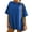 Blue, variant on Erwazi Womens Oversized T Shirts Crew Neck Short Sleeve Basic Tees Summer Tops Casual Loose Shirts Tunic