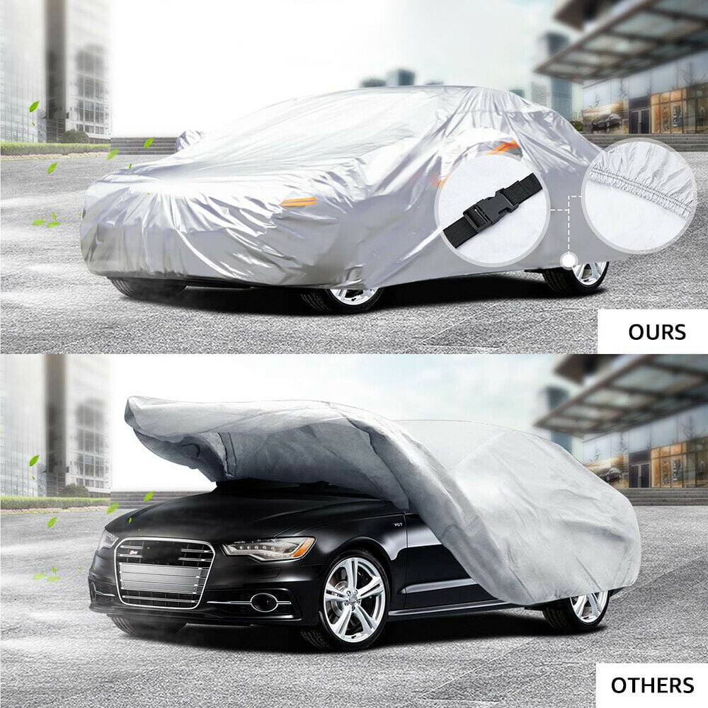 Car Cover Waterproof Full Car Cover for Toyota Aygo X Mid BOX e-Care,  Breathable Outdoor Custom Compatible，Protection All Weather，Anti-UV with  Zipper And Windproof Rope (Color : 1, Size : WITH COTTO 