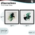 thumbnail image 3 of Stupell Industries Transitional Fluid Abstract Harmonies Black 2pc Framed Print Under Glass Set, 13 x 13 each, by Svetlana Aleynikova, 3 of 7