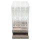 thumbnail image 4 of Caja de almacenamiento de joyería transparente de 5 cajones cajón acrílico a prueba de polvo pendiente pulsera gabinete de almacenamiento, 4 of 5