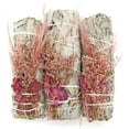 thumbnail image 4 of Soul Sticks Floral White Sage Smudge Sticks Bundles with Flowers and Smudging Guide, 3 Pack, Pink Bouquet, 4 of 5