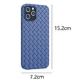 thumbnail image 2 of Compatible avec iP14Pro 6.1, Étui de Téléphone Design Texture Tissée et Cuir, Matériau TPU, Ultra Fin, 2 of 5