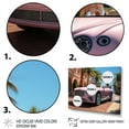 thumbnail image 3 of Designart "Pink Bentley in Miami II" Transportation Floater Framed Canvas Wall Art, 3 of 7
