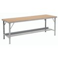 thumbnail image 3 of Heavy-Duty Extra Long Hardboard Folding Assembly Workbench, 84" W x 28" D, Gray, 3 of 3