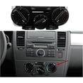 thumbnail image 2 of Front Center Air Conditioner A/C Heater Switch Climate Control Button Assembly Compatible with Nissan Tiida Versa C11, Black-b1, 2 of 5