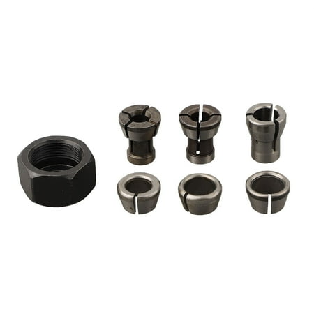 

7Pc M17 Collet Chuck Adapter With Nut Engraving Trimming Machine Electric Router