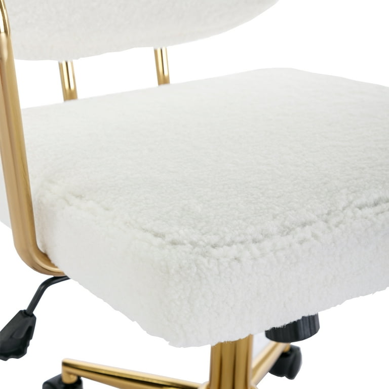 BTMWAY Office Chair with Arms 360 Swivel Velvet Upholstered Task
