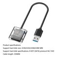 thumbnail image 1 of M2 SSD Case M.2 a USB3.0 Gen 1 SATA NGFF Caja de disco duro (sin carcasa) Likrtyny Para estrenar, 1 of 8