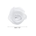 thumbnail image 2 of Uxcell 50pcs 3cm rosas de cinta para manualidades flores de tela artificiales, blancas, 2 of 5
