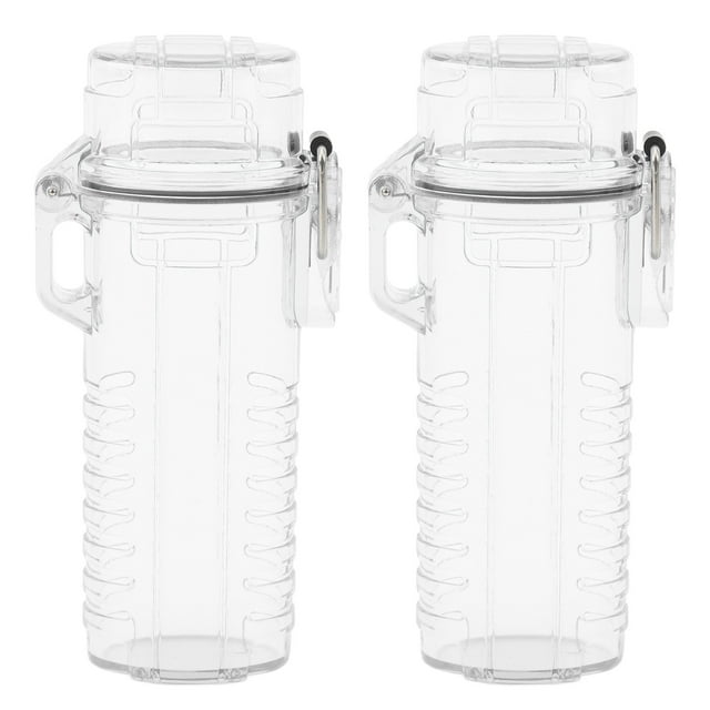 <p>Waterproof Lighter Case, Sealing Lighter Storage Container Portable 2Pcs For Travel</p>