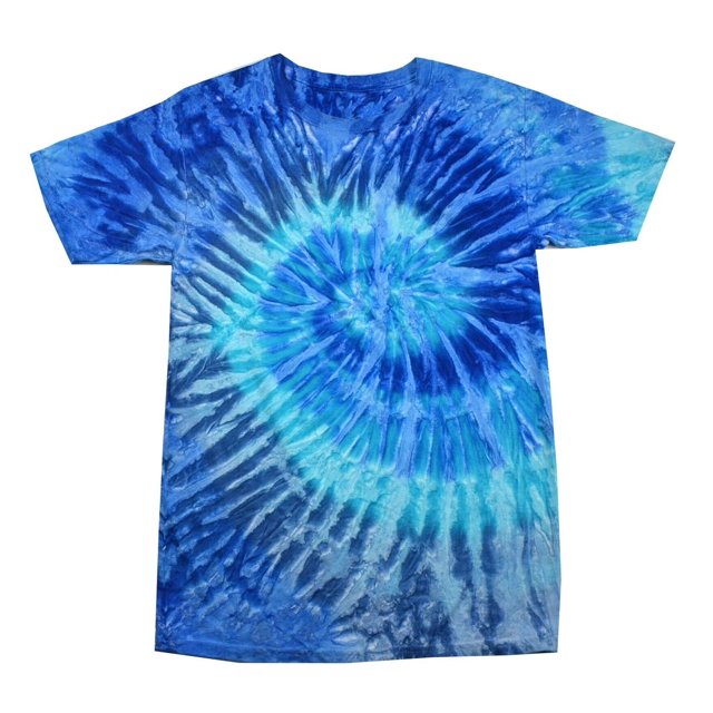 Colortone T-Shirt à Manches Courtes Teinture sur Nœuds Arc-en-Ciel pour Femmes