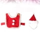 thumbnail image 4 of Capa navideña con sombrero para mascota, disfraz divertido de Año Nuevo para mascota, ropa de cosplay para gato (capa y sombrero rojos, talla S), 4 of 7