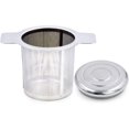 thumbnail image 1 of czcpp-TOSSOW-18/8 Stainless Steel Tea Infuser Tea Strainer Water Filter with Double Handles for Hanging on Teapots Mugs Cups to steep Loose Leaf Tea and Coffee Cold Brew Coffee Maker, 1 of 4