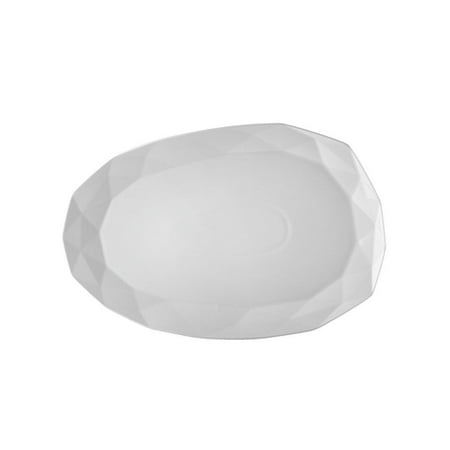 

Artdeco Platter 12 W X 8 L X 7/8 H Porcelain White