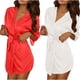 thumbnail image 2 of Batas Mujer Casual Hogar Seda Hielo Albornoz Camisón Pijamas Mujer, 2 of 9