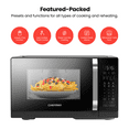 thumbnail image 5 of Chefman MicroCrisp 0.8 cu. ft. Countertop Microwave Oven + Crisper, 1800 Watts - Black, 5 of 10