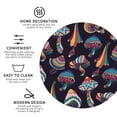 thumbnail image 4 of Disketp Mushroom Doodle Funny Coasters,4 Pcs Leather Coasters With Holder, Perfect Housewarming Hostess Gifts,Protect Furniture From Water Marks Scratch, 4 of 9
