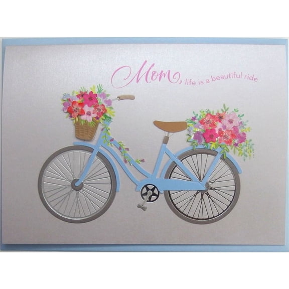 NIQUEA.D, Bicycle with Flowers Mother's Day Card