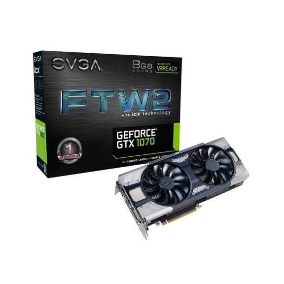 Tarjeta gráfica EVGA GeForce GTX 1070 FTW2 Gaming 8GB GDDR5