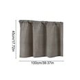 thumbnail image 3 of Cadancy Curtain Gingham Pattern Short Tier Fabric for Kitchen Cafe Doorway Window Rod Pocket Half Panel Privacy Panel Bedroom Bathroom Home Decor, 3 of 6