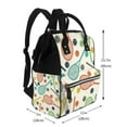 thumbnail image 2 of Balery Racket and Tennis Ball Mummy Backpack - Waterproof Twill Canvas, Large Capacity Diaper Bag with Multiple Pockets and Adjustable Straps, 2 of 6