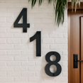 thumbnail image 3 of YWC-4 Inch High Black Stainless Steel House Letters or Mailbox Numbers- Modern Flush Screw Mount/Weatherproof/Rustproof/Easy to Install/Perfect for Home, Office, or Outdoor Address Letter F, 3 of 4