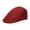 Red, variant on Bunblic Beret Cap Men Flat Cap Breathable Herringbone Hats Peaked Hat Flap Cabbie Hat Painter Hats for Golf Gardening Driving Fishing White