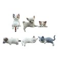 thumbnail image 1 of Figuras de gatito durmiendo para decoración de salpicadero de coche, diseño de gato, para parabrisas y consola, bonitos adornos de PVC, accesorio seguro y adorable para el interior del coche., 1 of 8