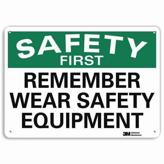 Lyle Safety Sign,10 inx14 in,Aluminum U7-1230-RA_14X10
